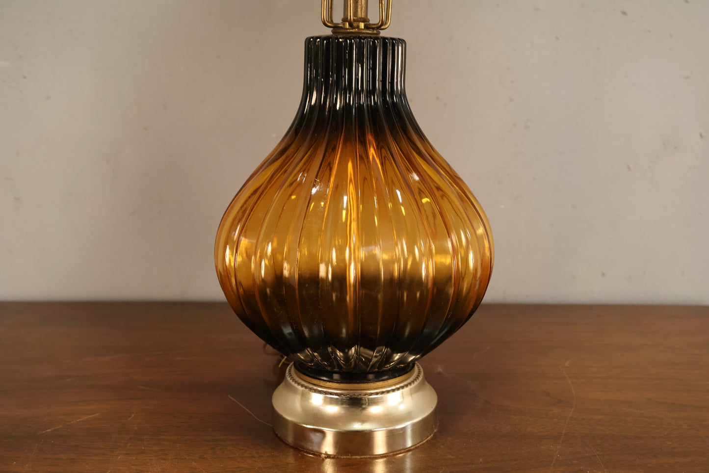 Amber Ombre Globe Lamp
