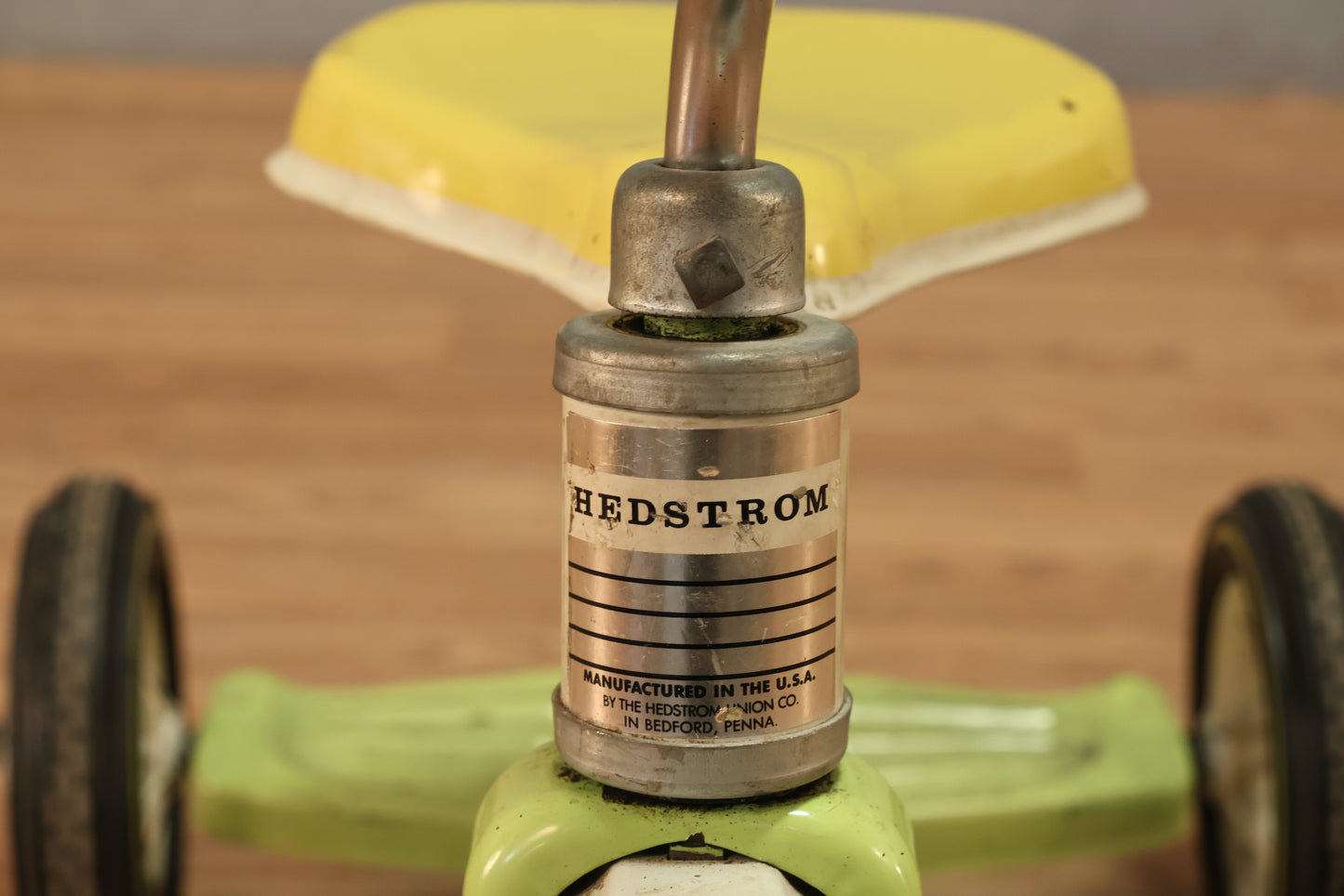 Hedstrom 1970s Lemon-Lime Tricycle