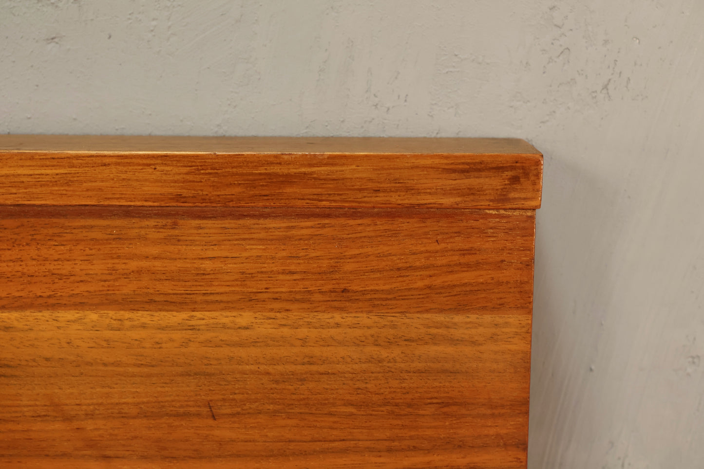 Simple Mid Century Walnut Full Headboard - ONLINE ONLY