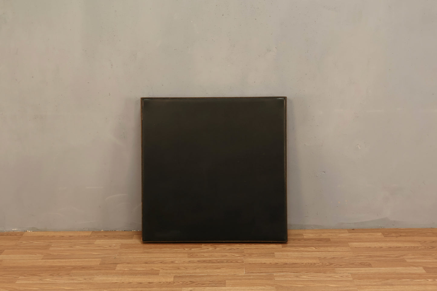 Mid Century Walnut & Vinyl Folding Card Table