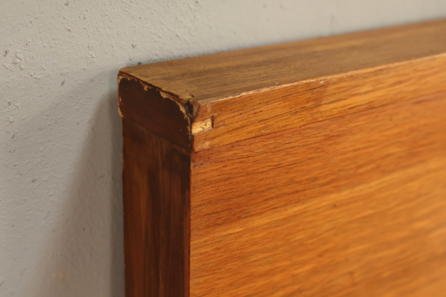 Simple Mid Century Walnut Full Headboard - ONLINE ONLY