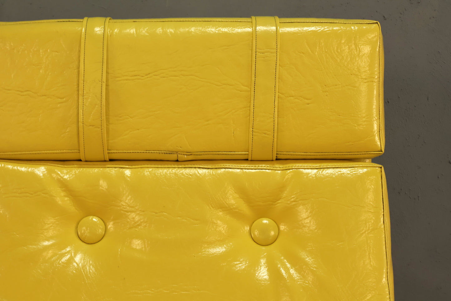 1970s Neon Lemon Vinyl Recliner - ONLINE ONLY