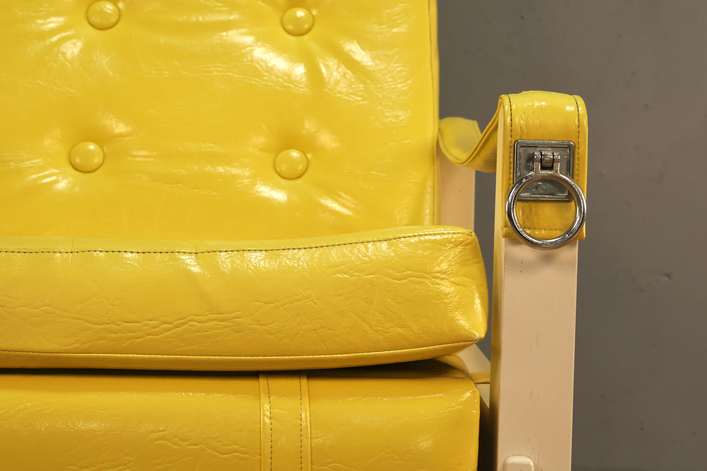 1970s Neon Lemon Vinyl Recliner - ONLINE ONLY