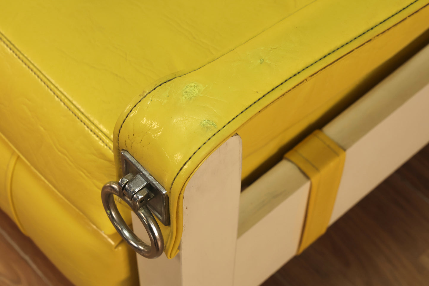 1970s Neon Lemon Vinyl Recliner - ONLINE ONLY
