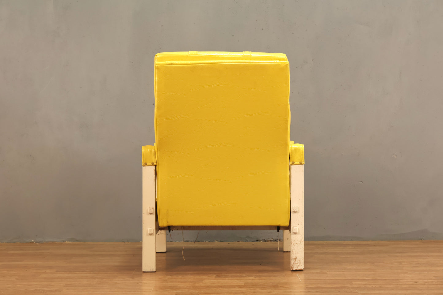 1970s Neon Lemon Vinyl Recliner - ONLINE ONLY