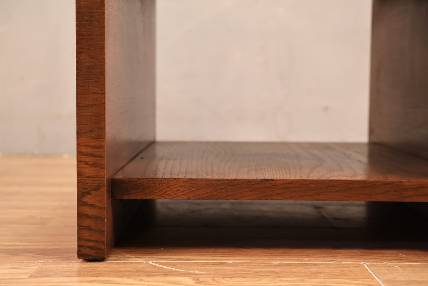 Lane Brutalist Oak End Table N
