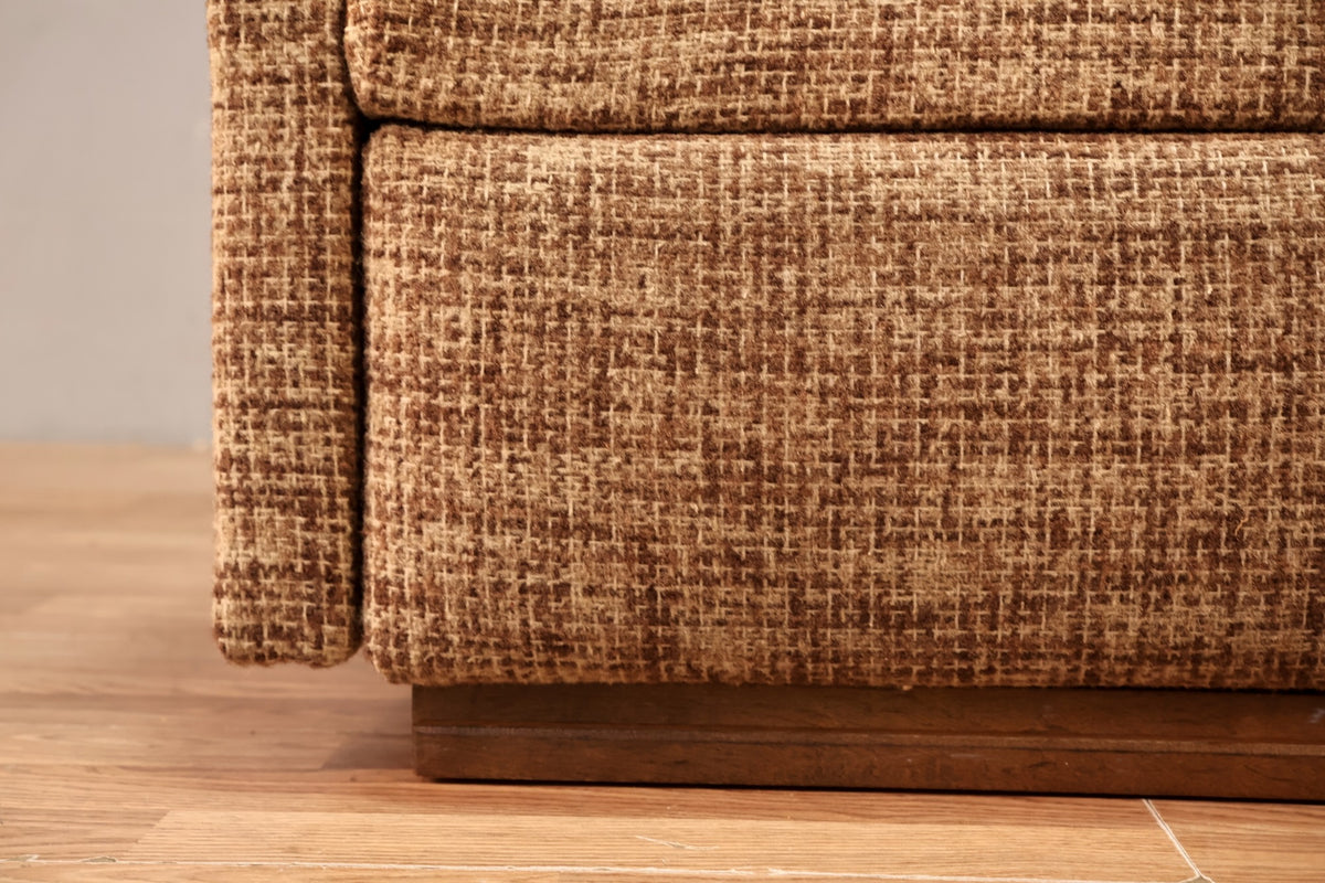 Mid Century Tweed Reclining Lounge Chair - ONLINE ONLY