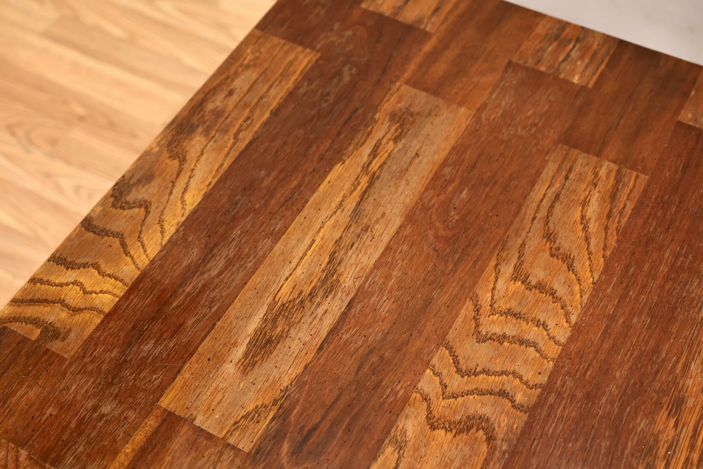 Lane Brutalist Oak End Table N