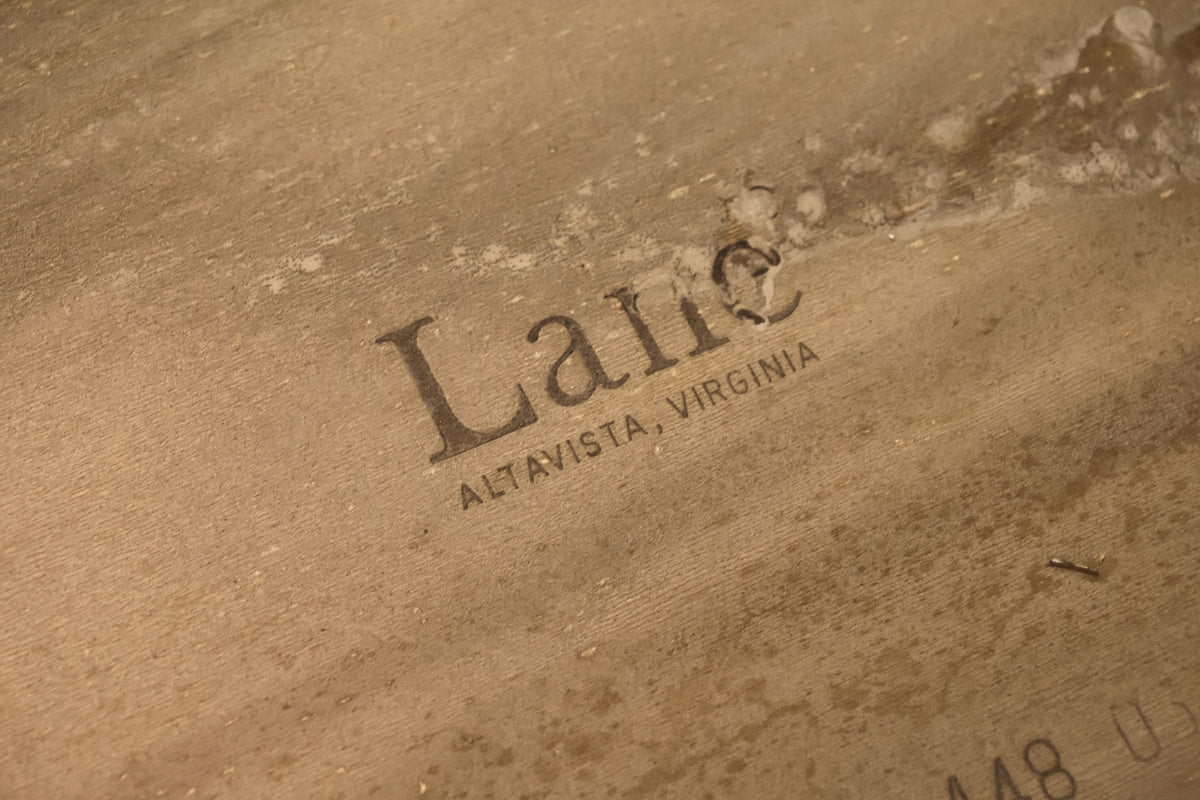 Lane Brutalist Oak End Table N