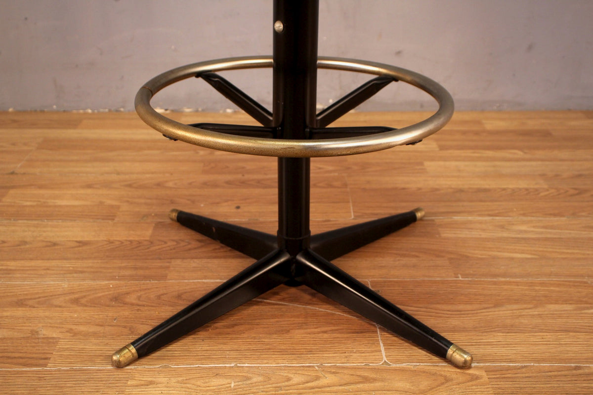 Marbled Moss Vinyl Swivel Stool