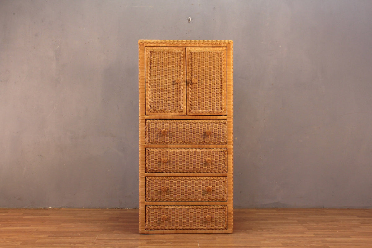 Wicker 4-Drawer Chest
