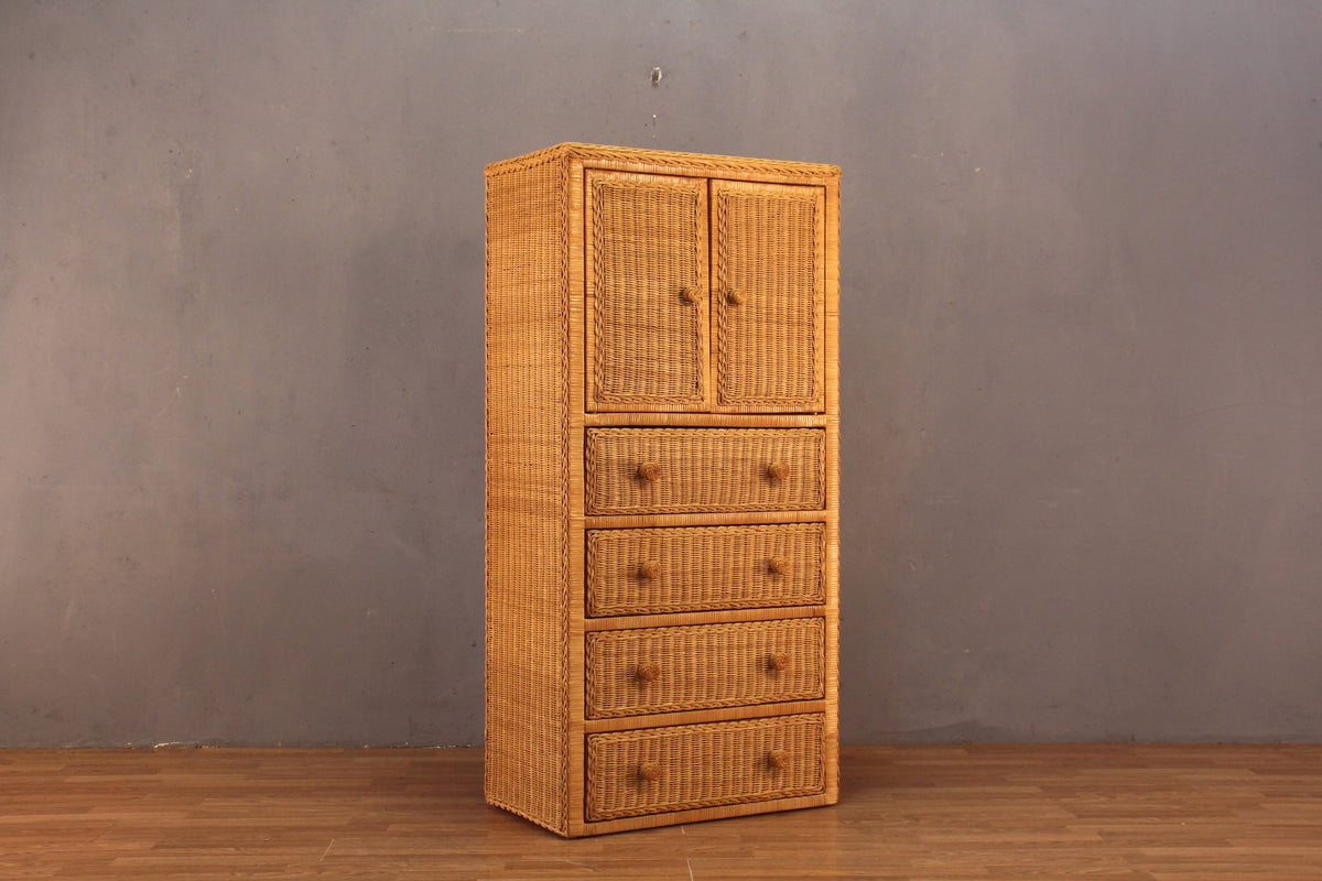 Wicker 4-Drawer Chest