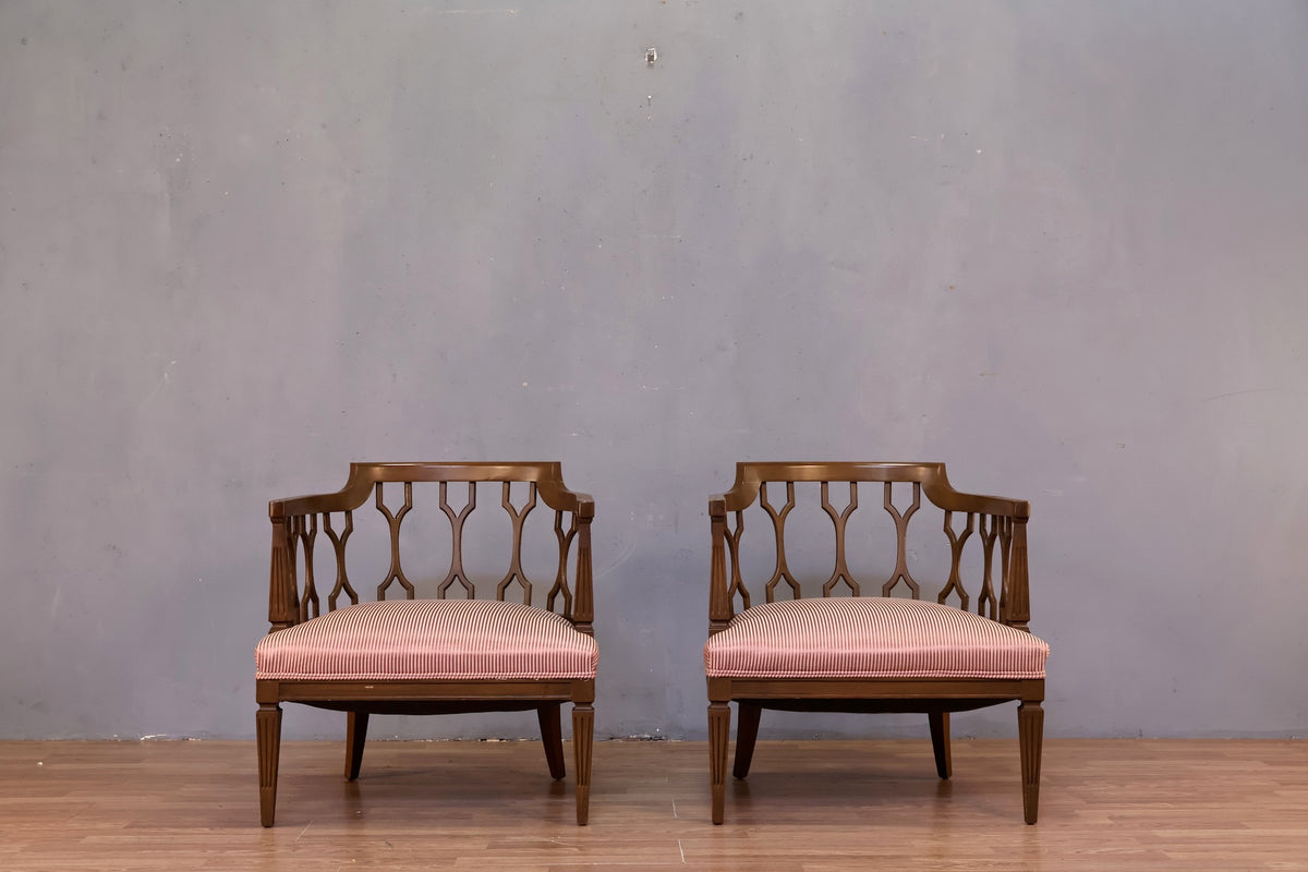 Regal Barrel-Back Accent Chair - ONLINE ONLY