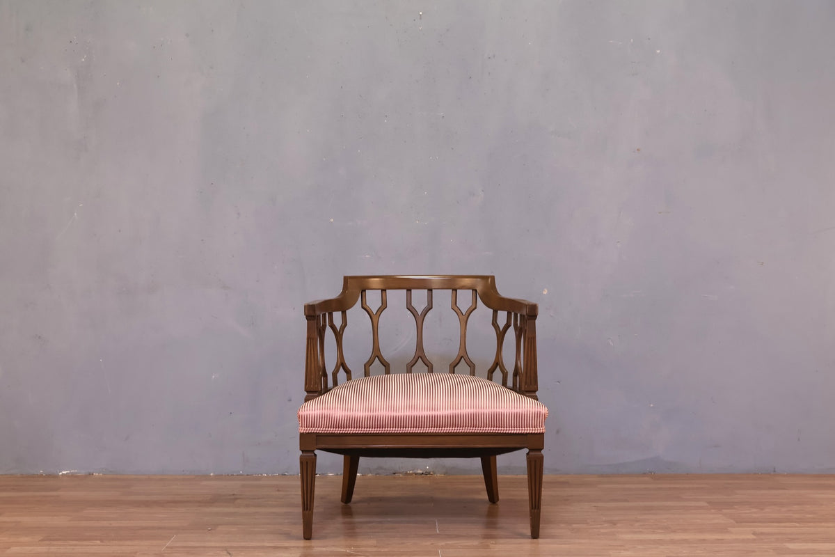 Regal Barrel-Back Accent Chair - ONLINE ONLY
