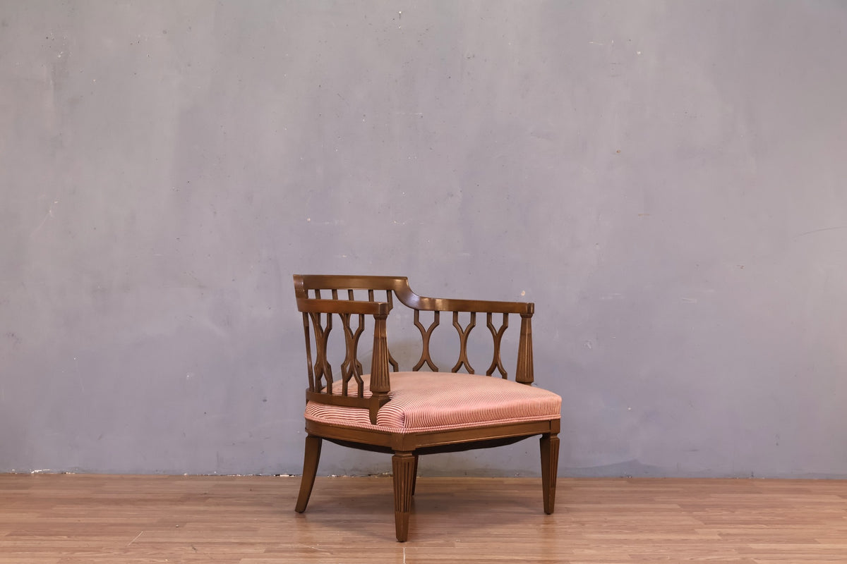 Regal Barrel-Back Accent Chair - ONLINE ONLY