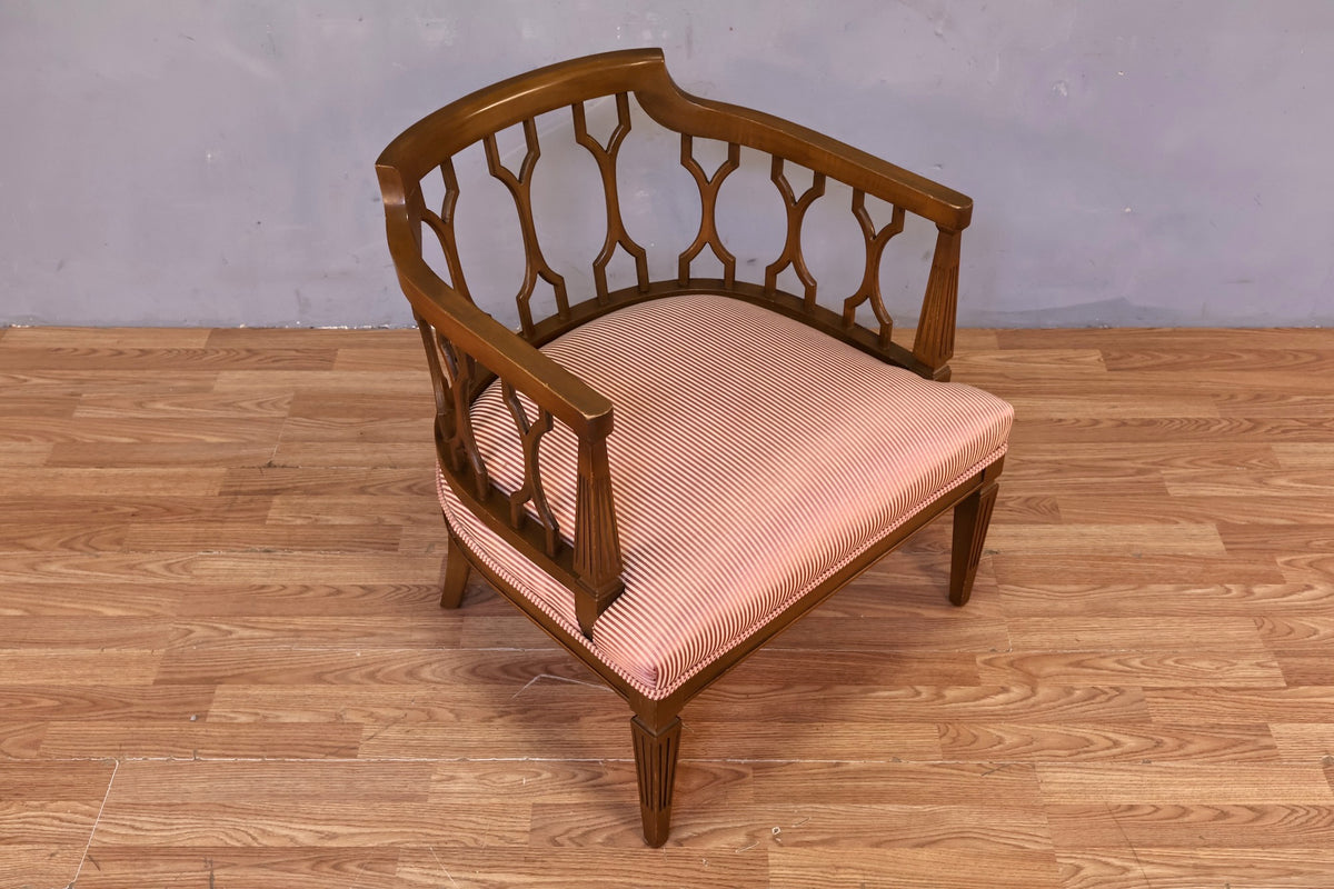 Regal Barrel-Back Accent Chair - ONLINE ONLY