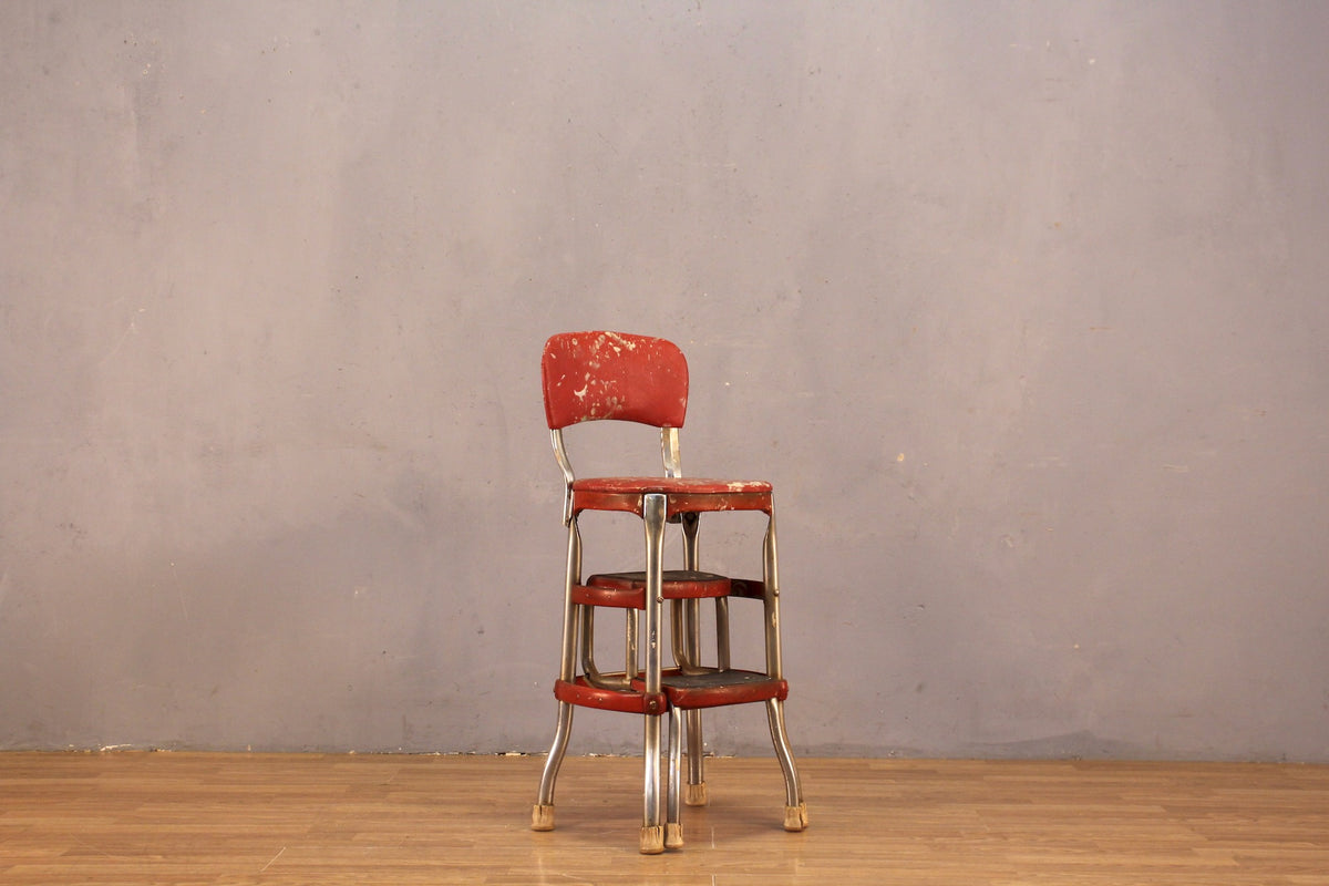 Cosco Red Vinyl Step Stool