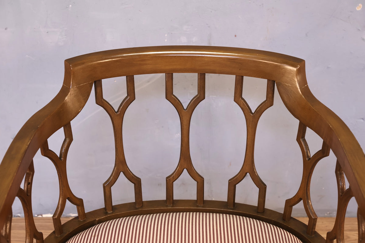 Regal Barrel-Back Accent Chair - ONLINE ONLY
