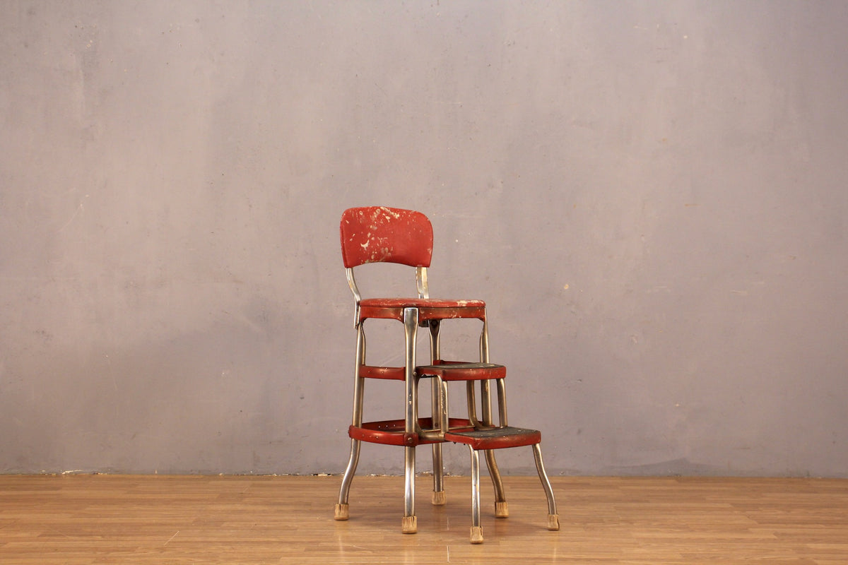 Cosco Red Vinyl Step Stool