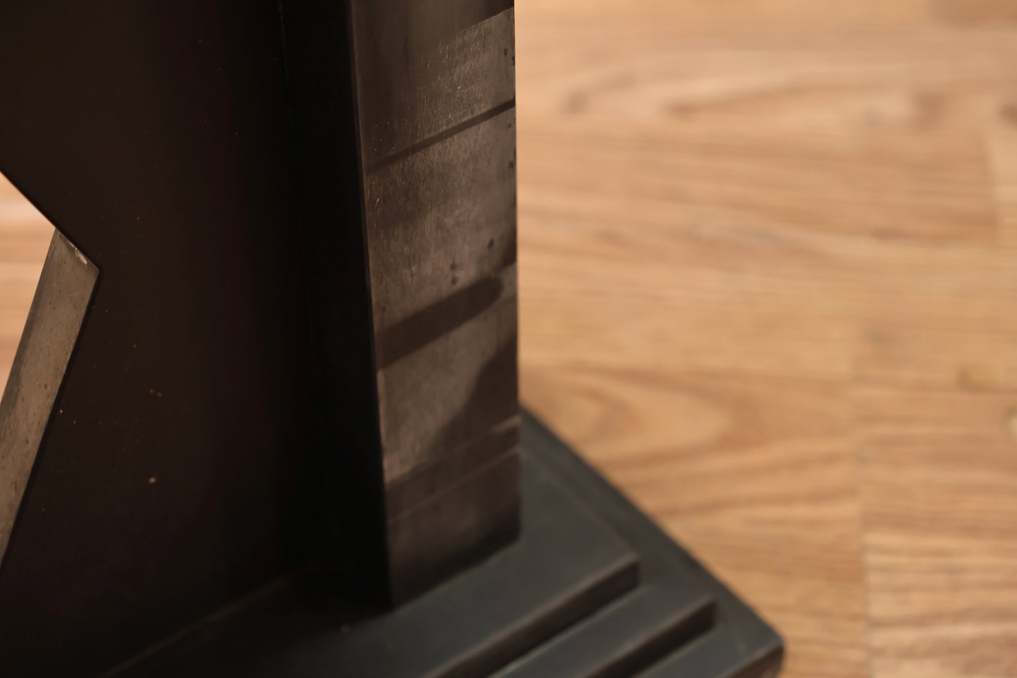 Italian Geometric Slate Side Table