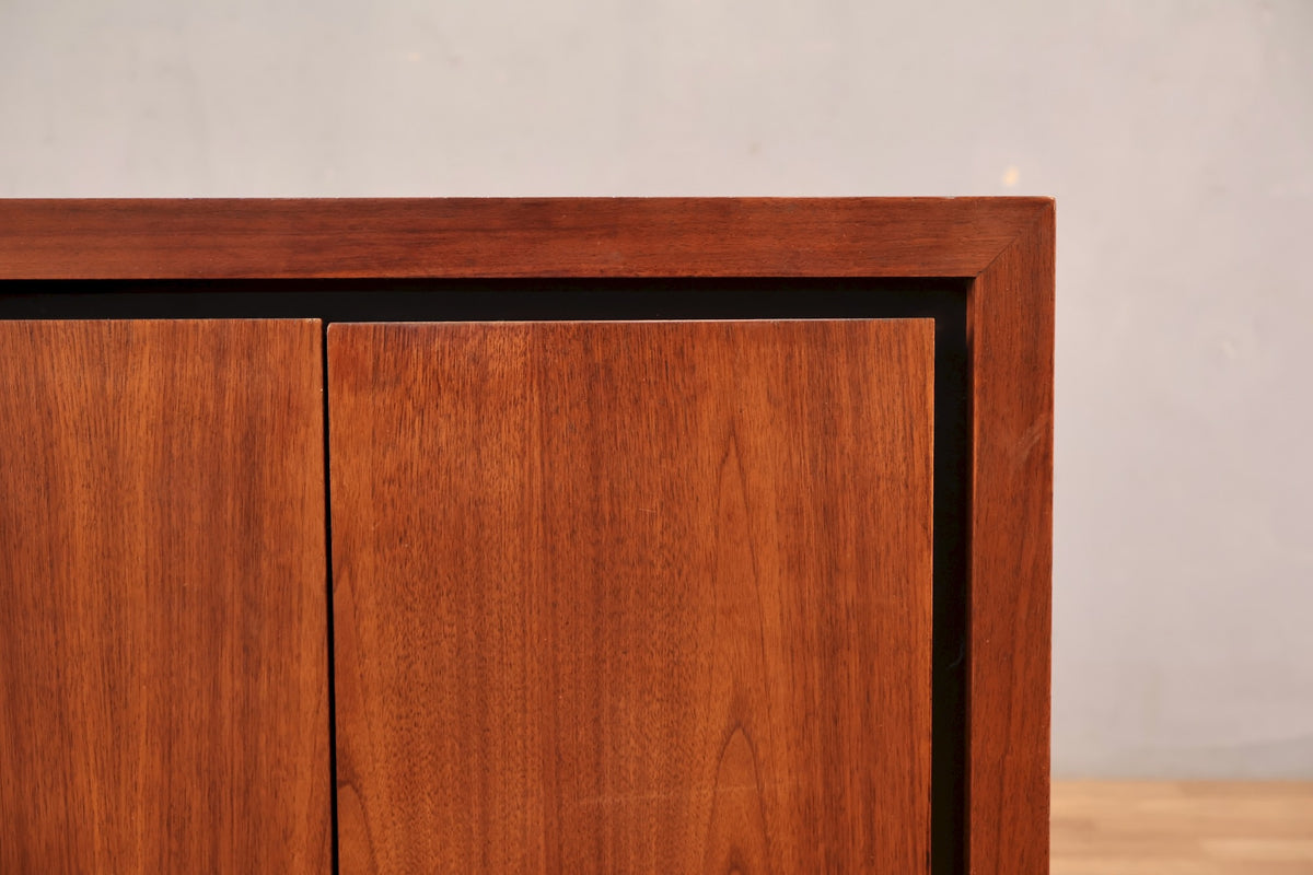 Mid Century Walnut 2-Door Nightstand