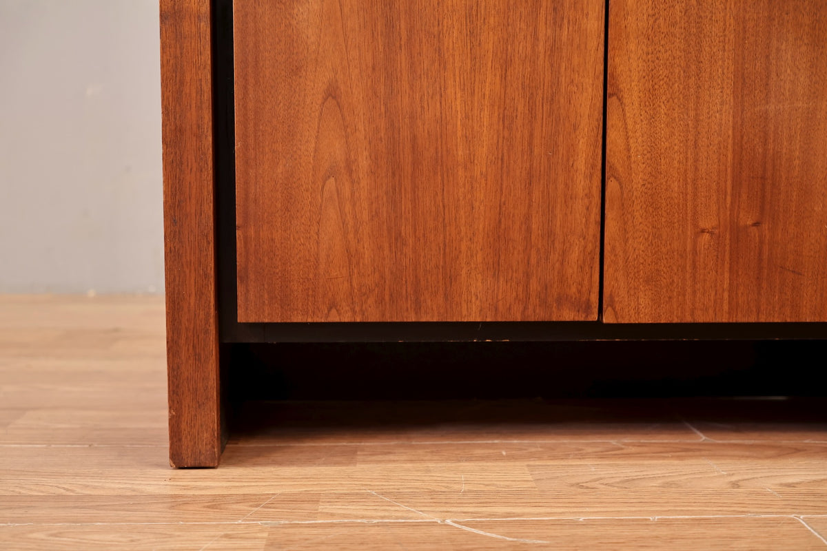 Mid Century Walnut 2-Door Nightstand