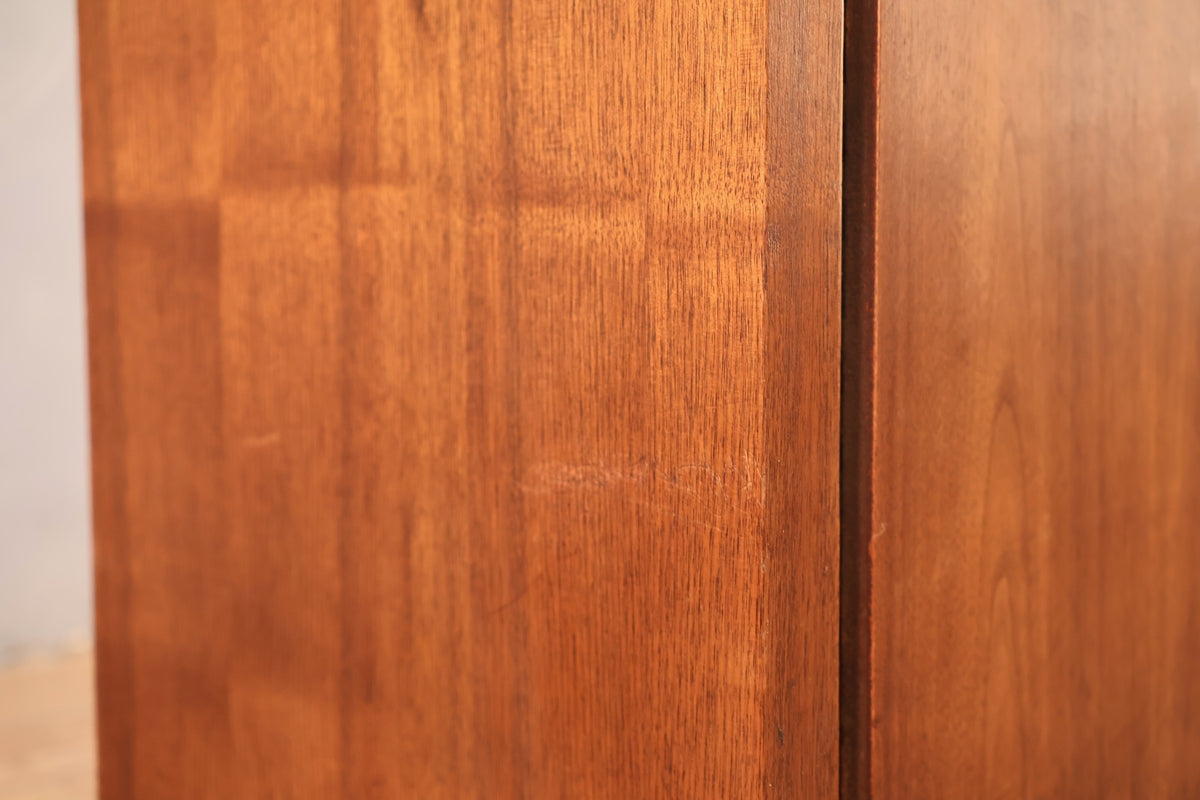 Mid Century Walnut 2-Door Nightstand