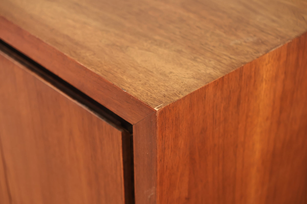 Mid Century Walnut 2-Door Nightstand