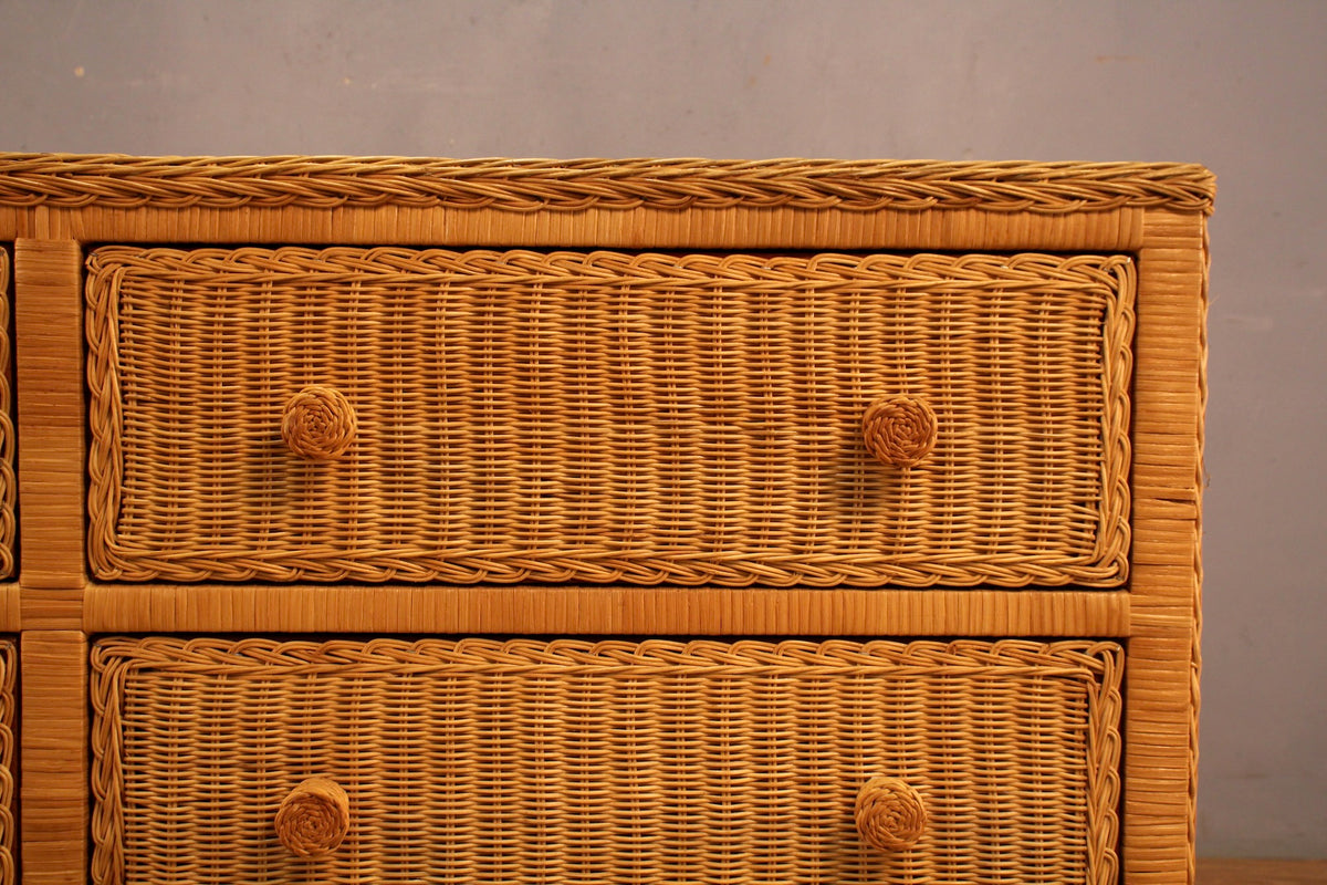 Wicker 6-Drawer Dresser