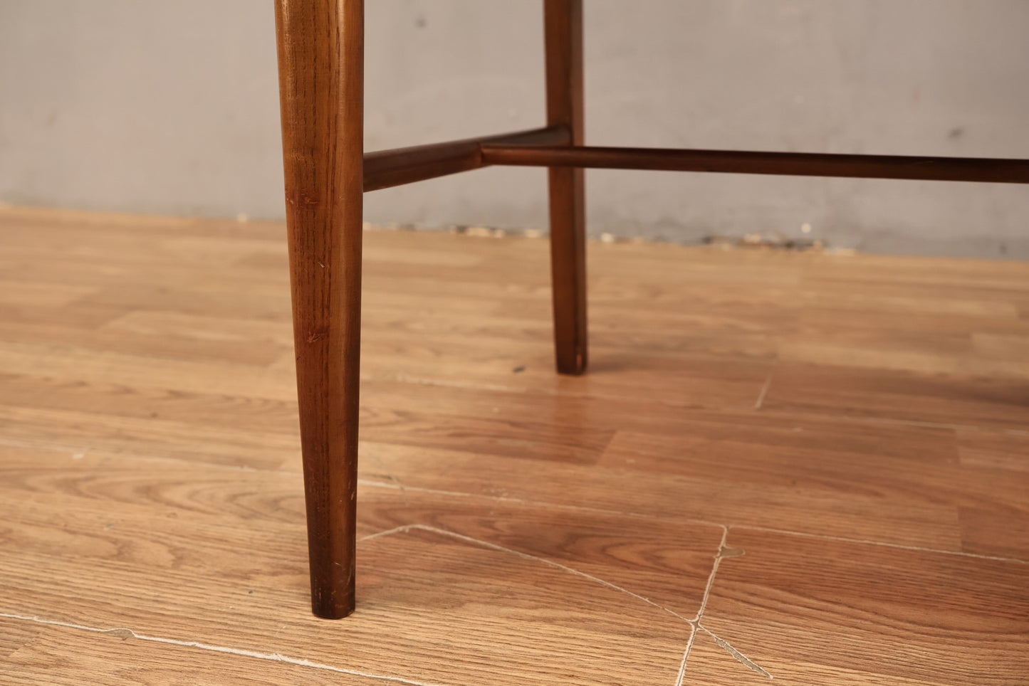 Mid Century Walnut Slatted Side Chair