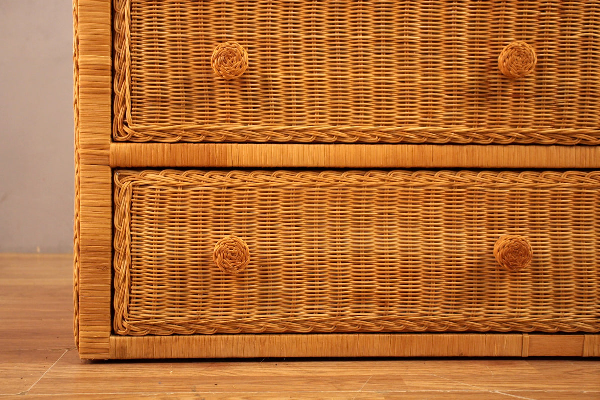 Wicker 6-Drawer Dresser