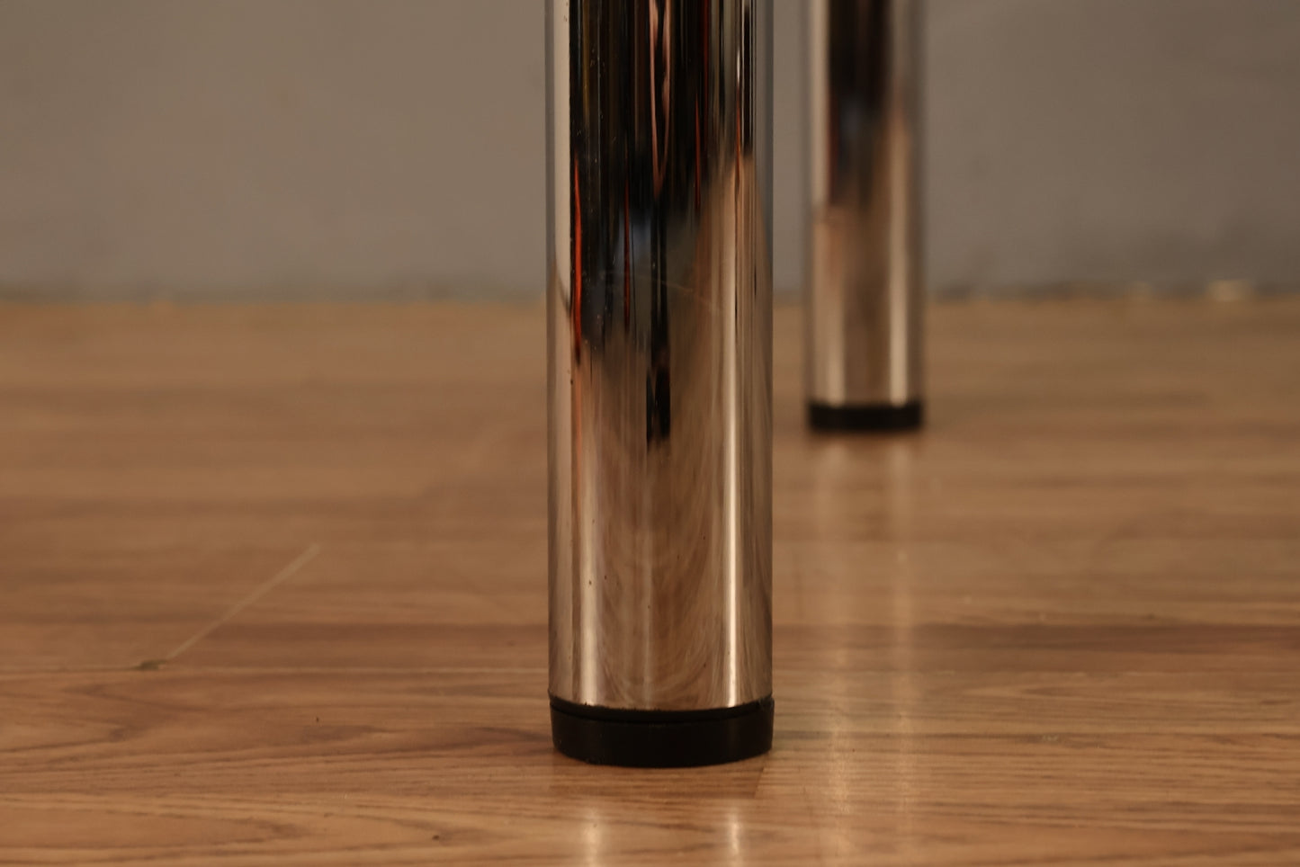 Modern Chrome & Glass Expanding Dining Table - ONLINE ONLY