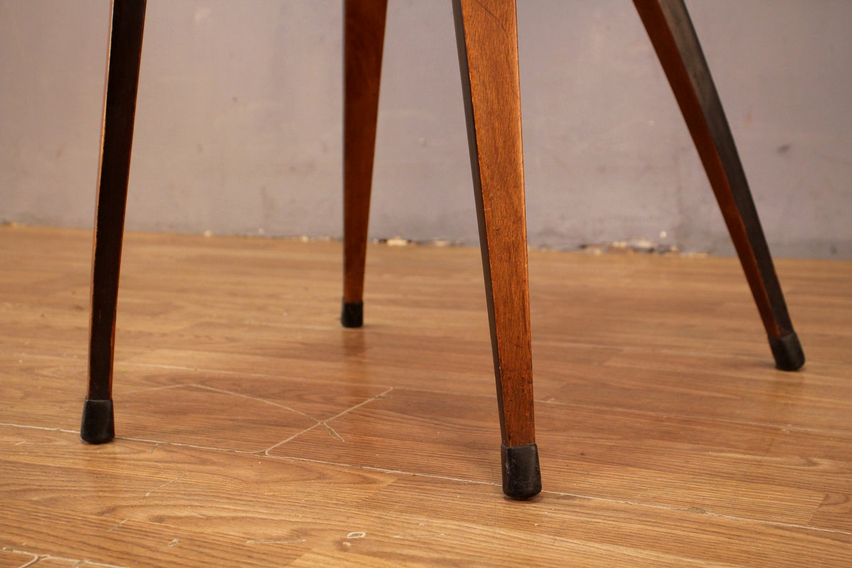Norman Cherner Bentwood & Black Leather Side Chair