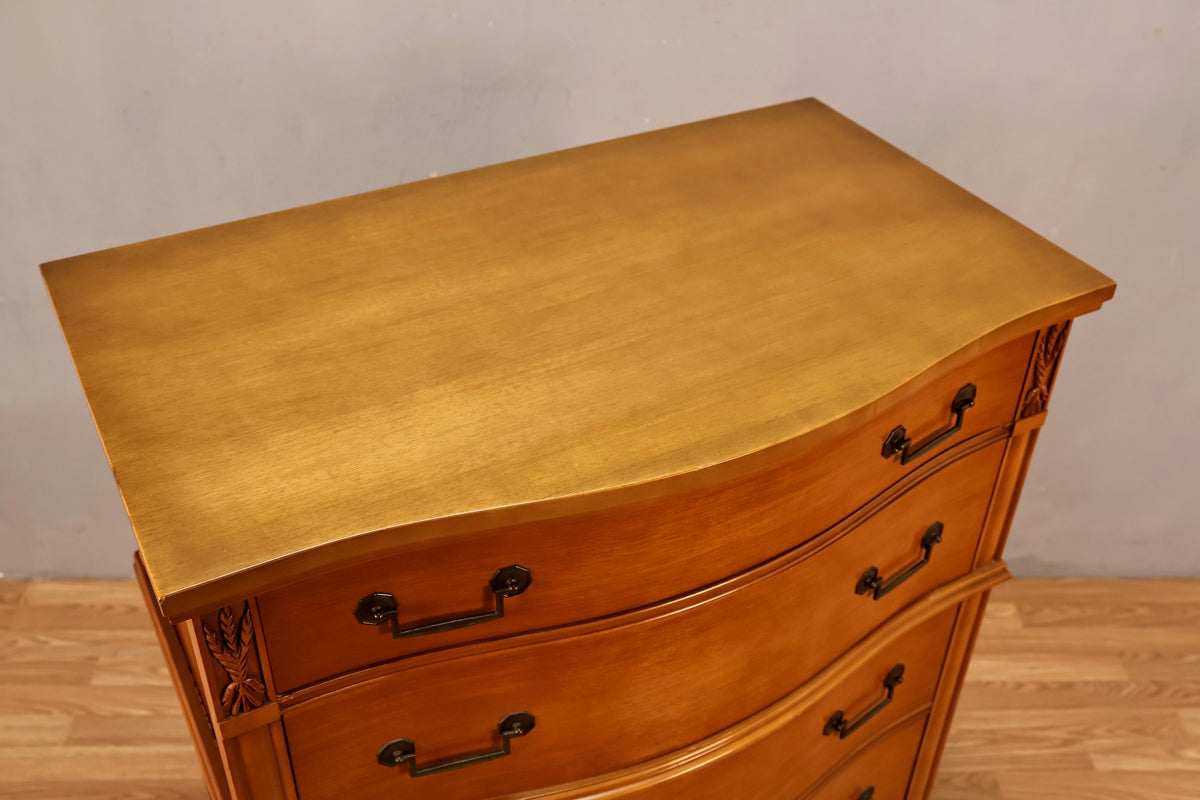 Huntley Maple 5-Drawer Highboy Dresser