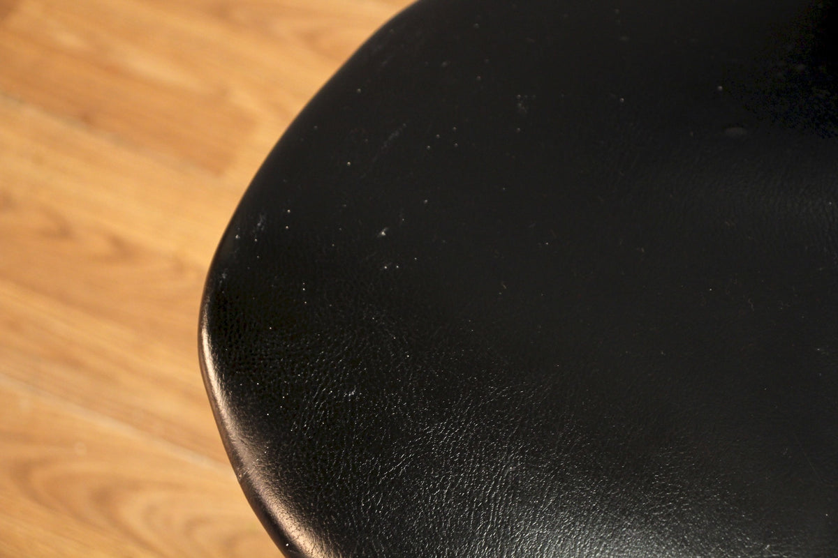 Norman Cherner Bentwood & Black Leather Side Chair