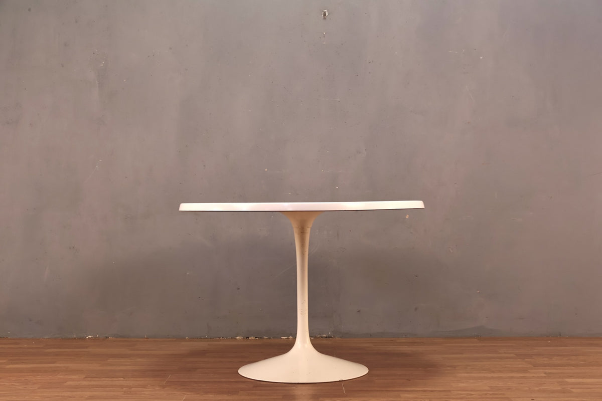 White Metal Tulip Dining Table - ONLINE ONLY