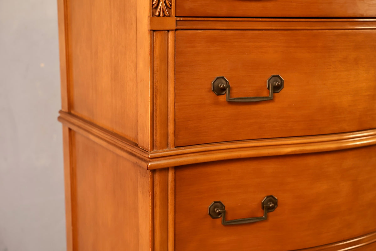 Huntley Maple 5-Drawer Highboy Dresser