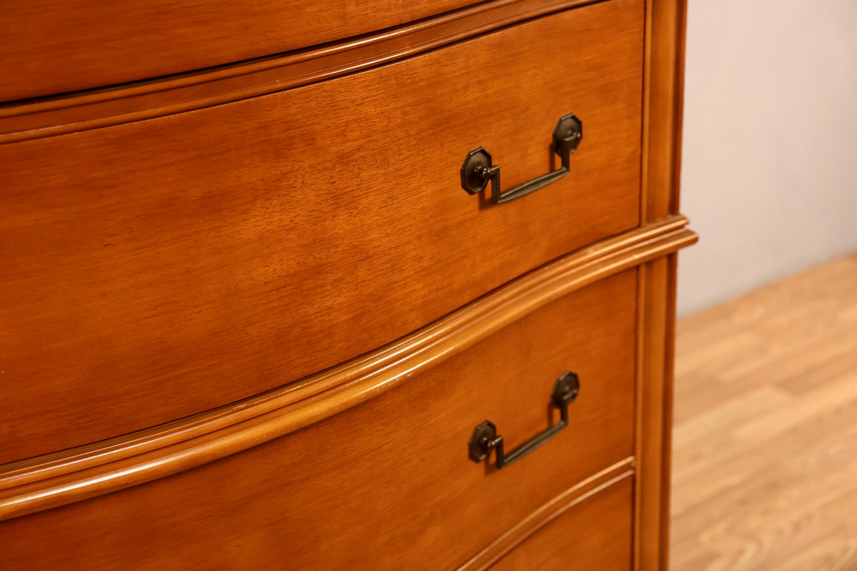 Huntley Maple 5-Drawer Highboy Dresser