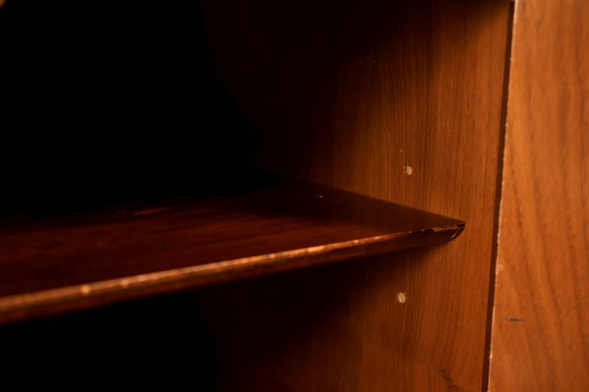 Mid Century Walnut 2-Door Mini Credenza