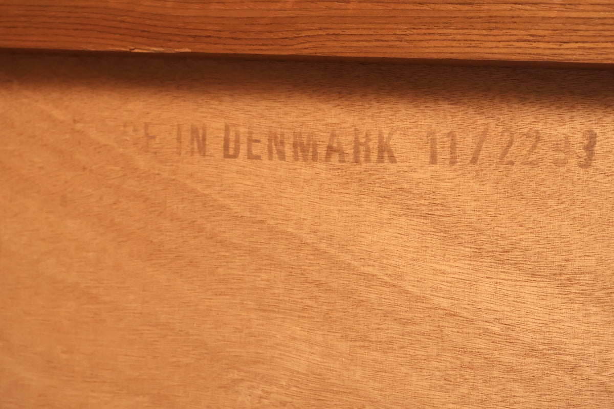 Danish Teak & Glass Mini Credenza
