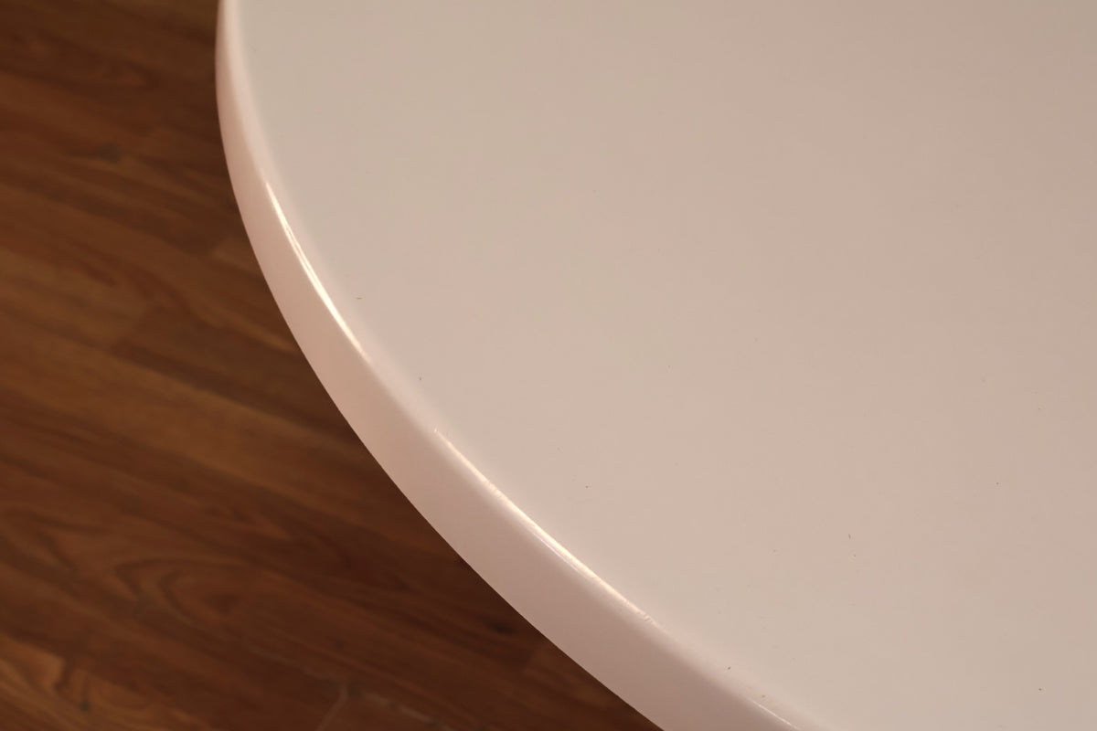 White Metal Tulip Dining Table - ONLINE ONLY