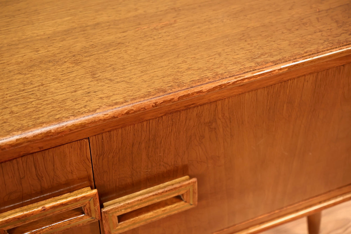 Mid Century Walnut 2-Door Mini Credenza