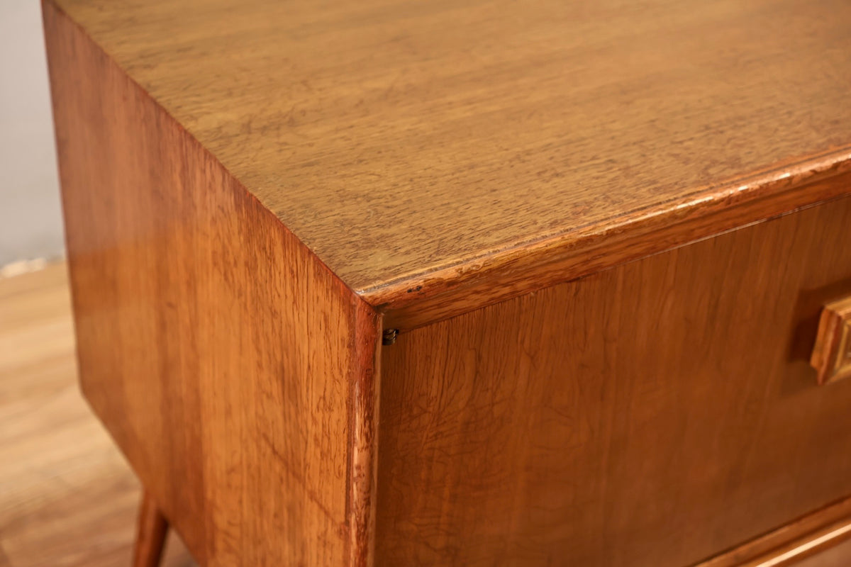 Mid Century Walnut 2-Door Mini Credenza