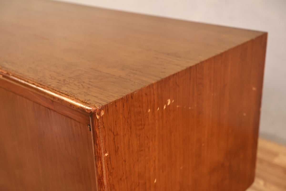 Mid Century Walnut 2-Door Mini Credenza