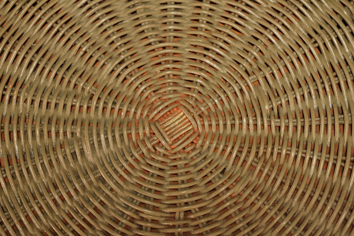Olive Wicker 2-Drawer End Table - ONLINE ONLY