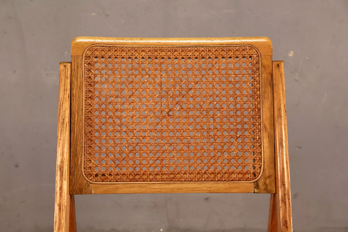 Wood & Cane Folding Chair