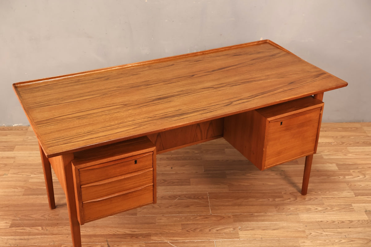 Peter Lovig Nielsen Teak Executive Desk