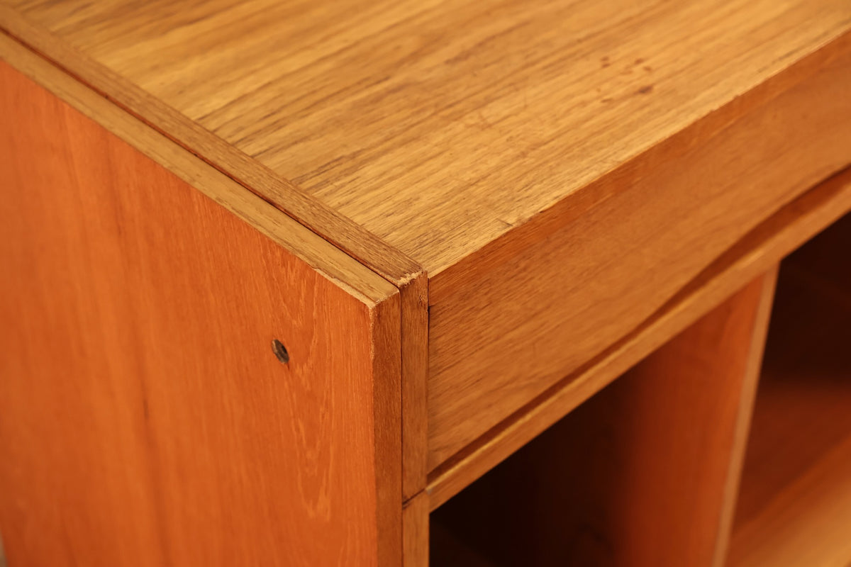Teak 2-Drawer Expanding Media Console