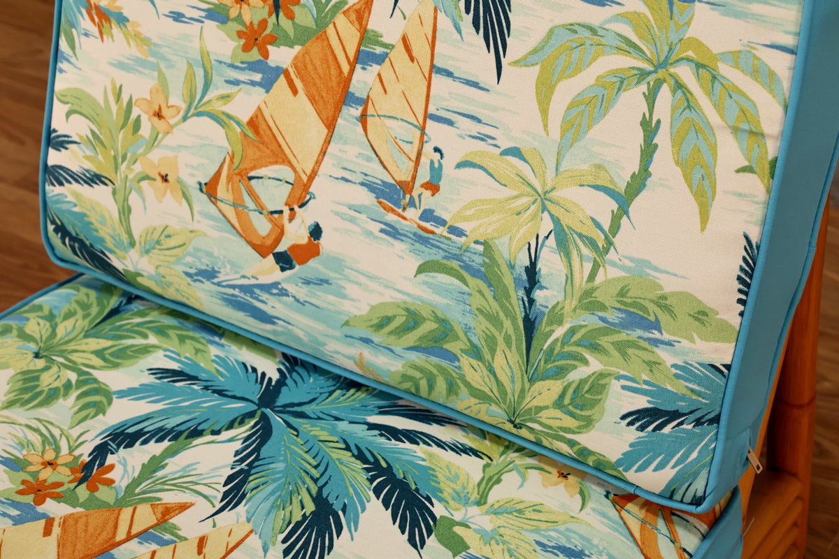 Bamboo "Summer Vacation" Slipper Chair - ONLINE ONLY