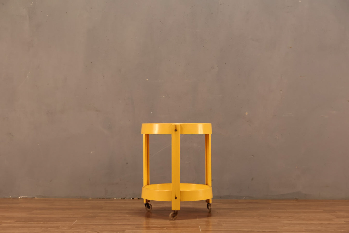 Yellow Plastic Rolling Caddy